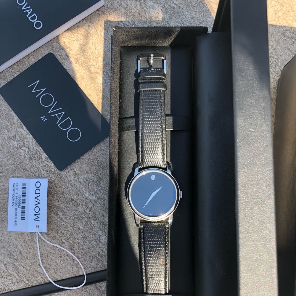 Movado Museum Black Dial Watch